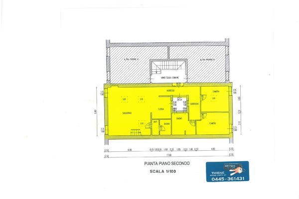 planimetria 2°piano - attico THIENE (VI)  